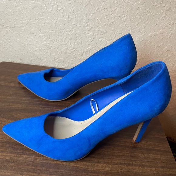 Forever 21 Blue Heels Size 10 - Picture 4 of 6